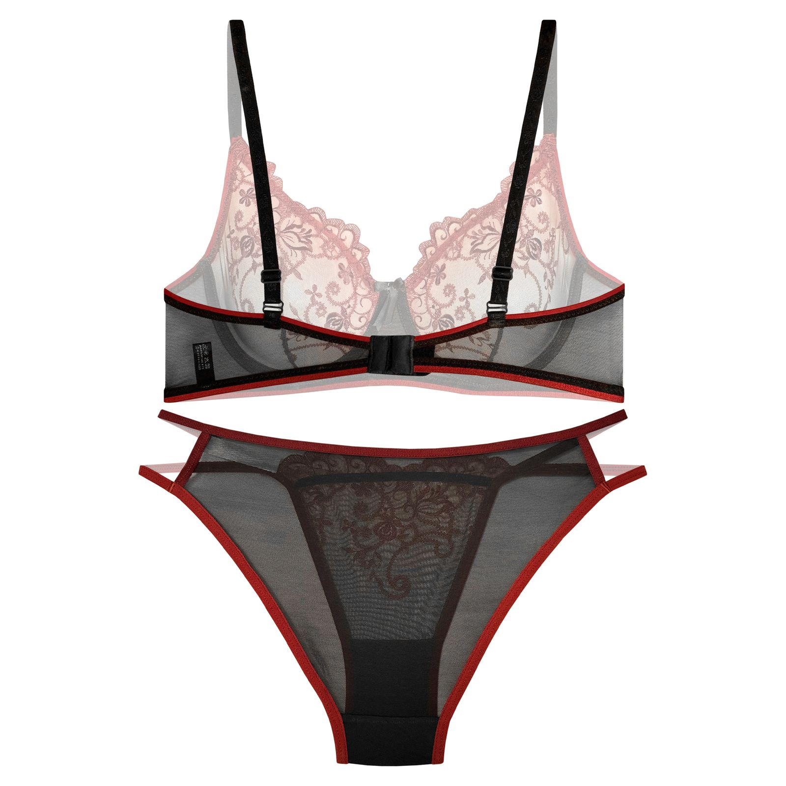 ست شورت و سوتین زنانه نوشه پوش مدل گیپوری کد 75002 -  - 6