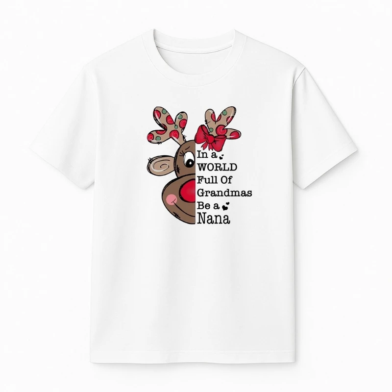 تی‌شرت آستین کوتاه پسرانه مدل گوزن کریسمس کد v5 