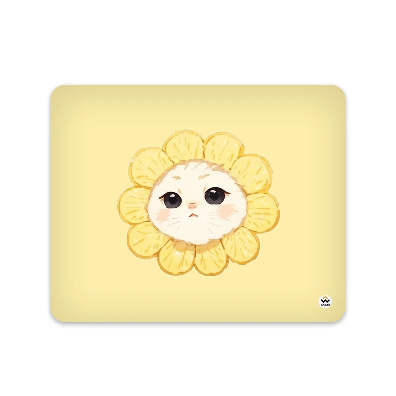 ماوس پد شادیت مدل گل و گربه کد262 سایز 24*19 سانتی متر