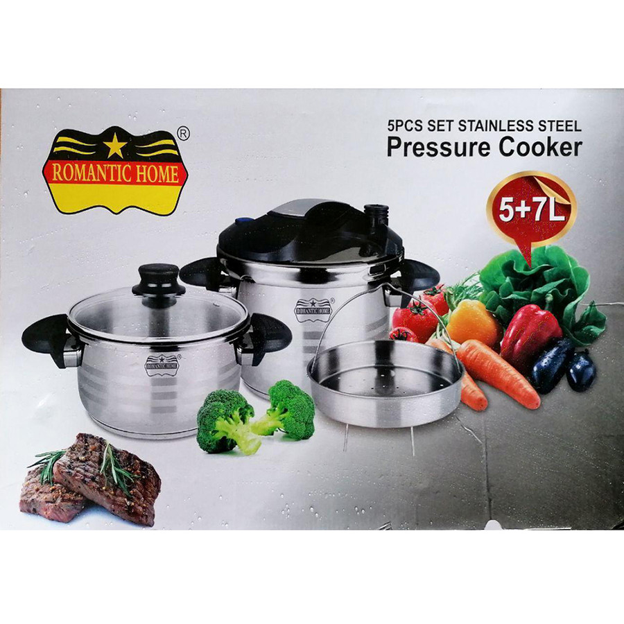 زودپز رومانتیک هوم مدل 207761 گنجایش 7 لیتر به همراه قابلمه