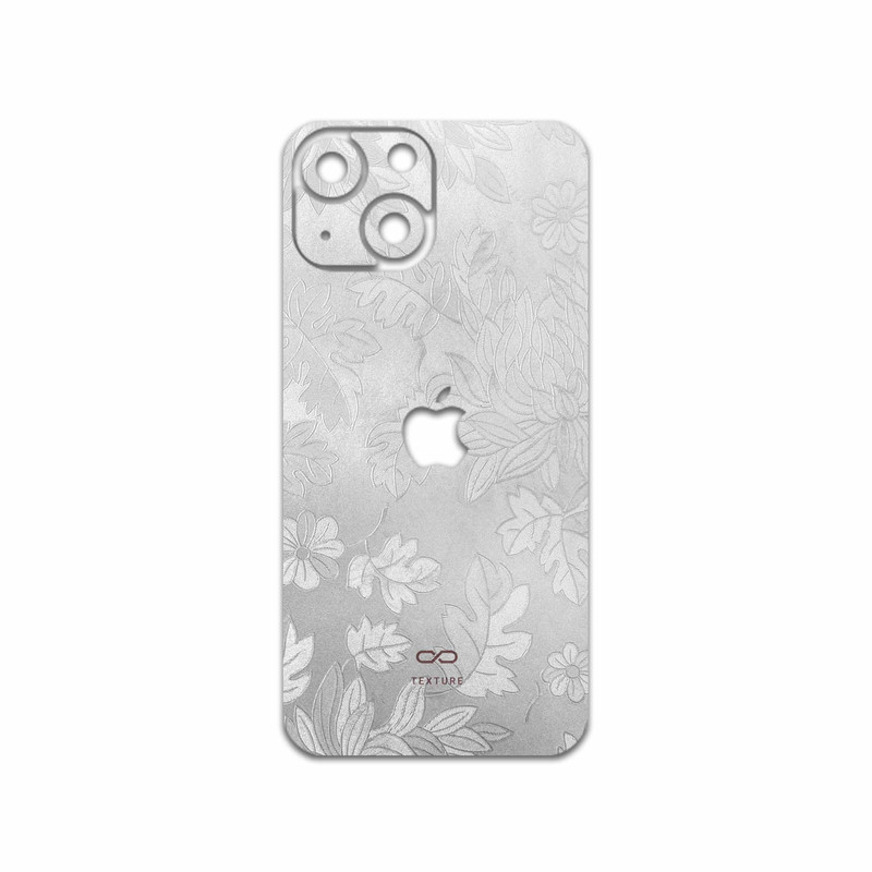 برچسب پوششی ماهوت مدل Silver-Wildflower مناسب برای گوشی موبایل اپل iPhone 13 Mini