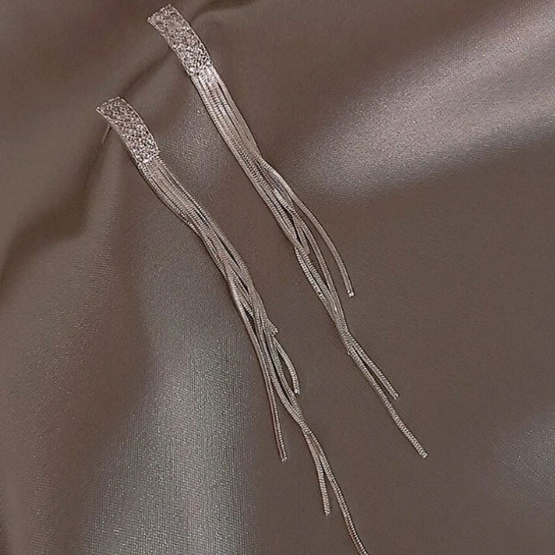 گوشواره میخی زنانه مدل آبشاری کد s198