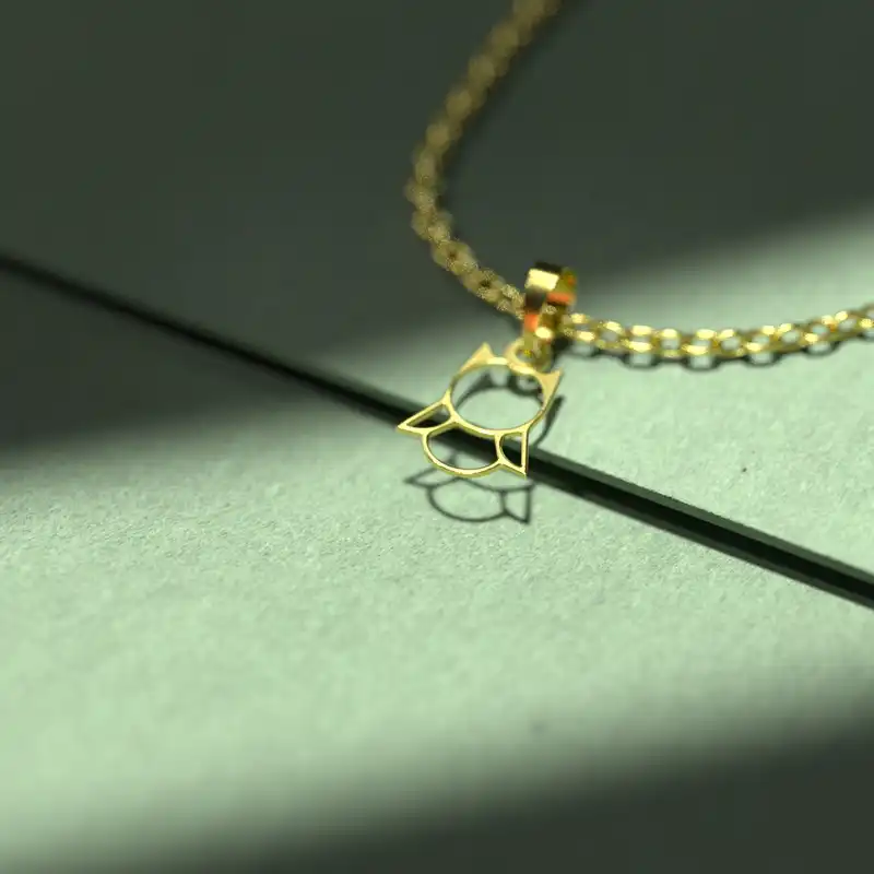 گردنبند طلا 18 عیار زنانه مدوپد مدل جغد کد B3-1-1043