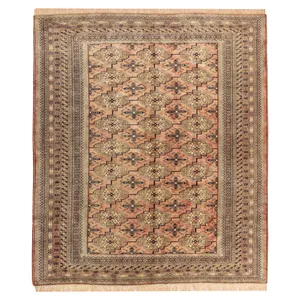 فرش دستبافت سه متری مدل ترکمن کد 40.1858