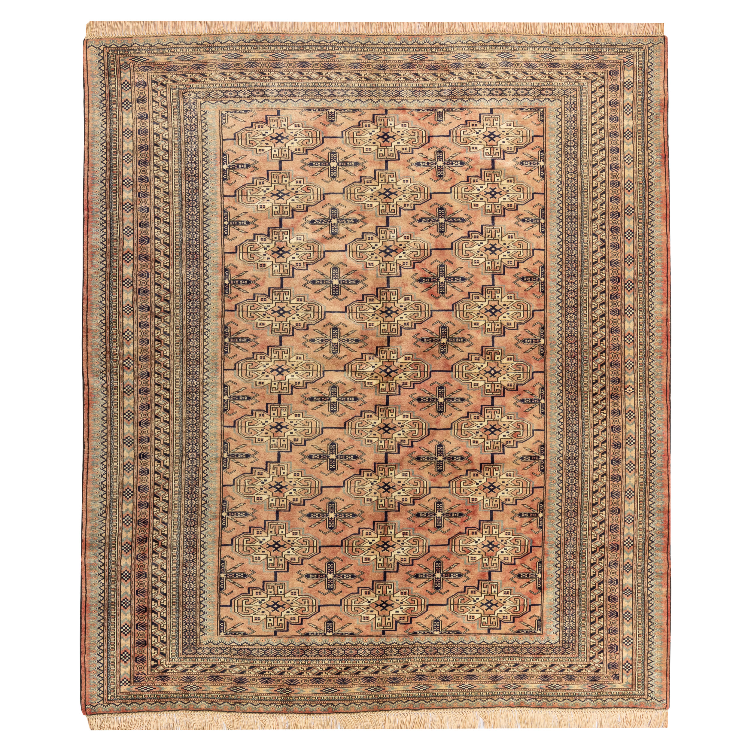 فرش دستبافت سه متری مدل ترکمن کد 40.1858