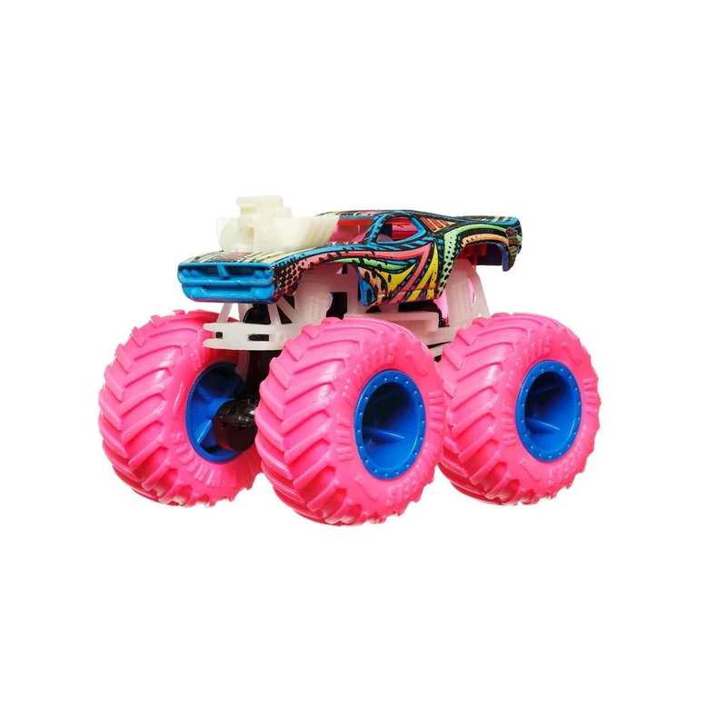 ماشین بازی هات ویلز مدل Monster Trucks Glow In The Dark Rodger Dodger کد HCB50 - HMH31