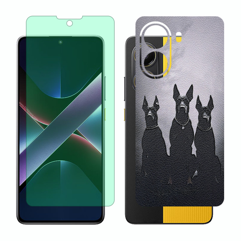 محافظ صفحه نمایش گرین لایت گلس مدل Together مناسب برای گوشی موبایل شیائومی Poco X7 Pro به همراه برچسب پوششی