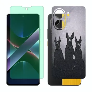 Glass Together model Green light screen protector suitable for Xiaomi Poco X7 Pro mobile phone with back cover sticker