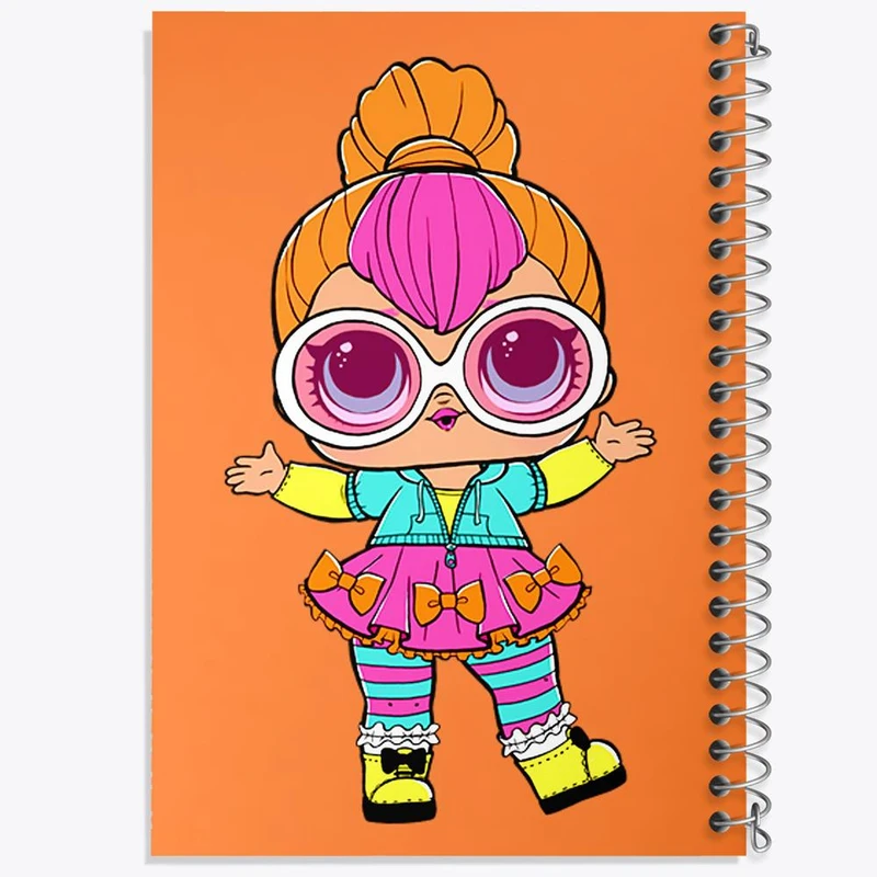 دفتر مشق 50 برگ خندالو مدل عروسک ال او ال LOL کد 27875