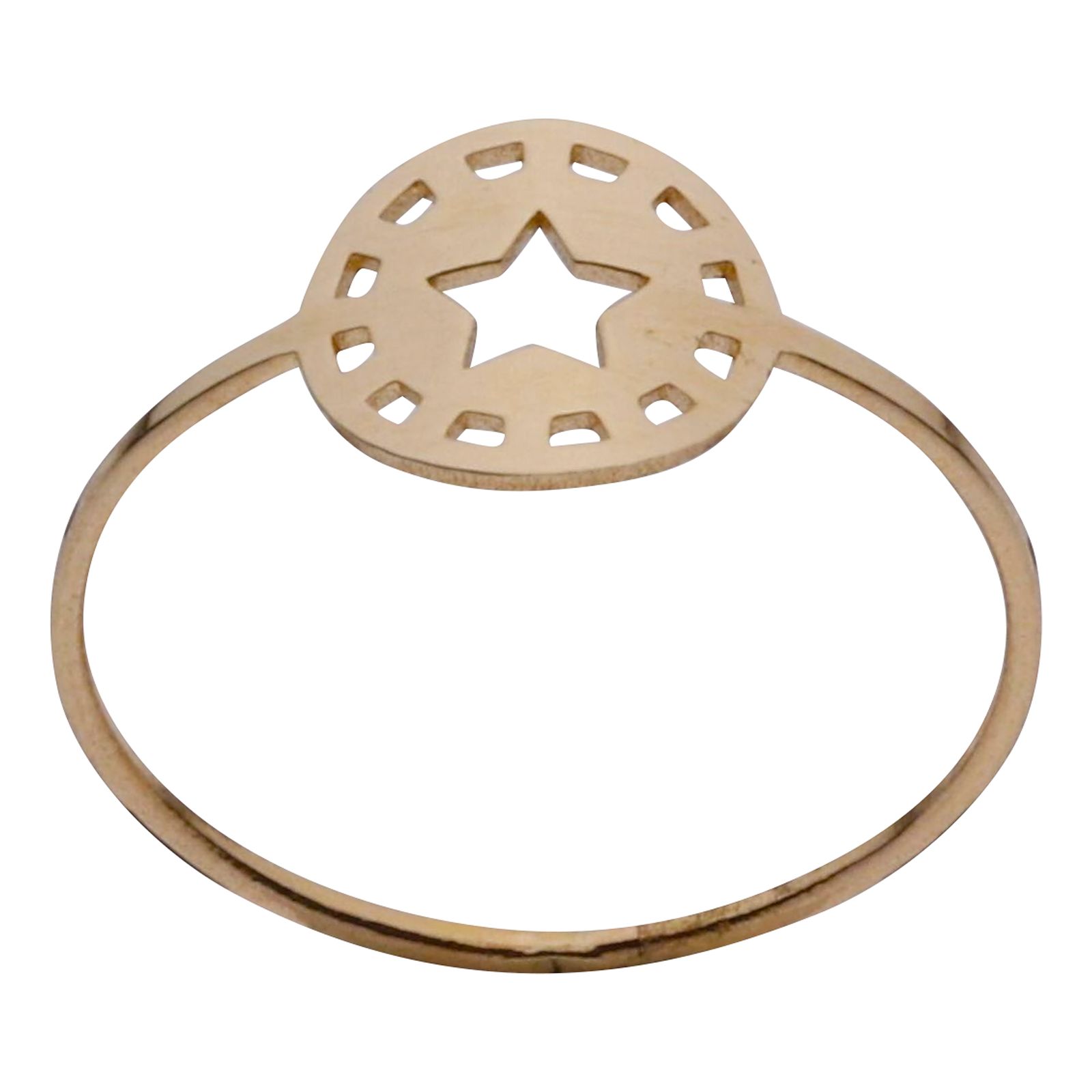 انگشتر طلا 18 عیار زنانه مایا ماهک مدل MR1126 طرح ستاره -  - 1
