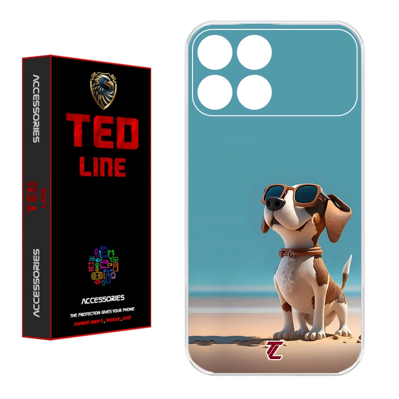 کاور تدلاین طرح سگ کد 1187 مناسب برای گوشی موبایل شیائومی Poco X6 Pro