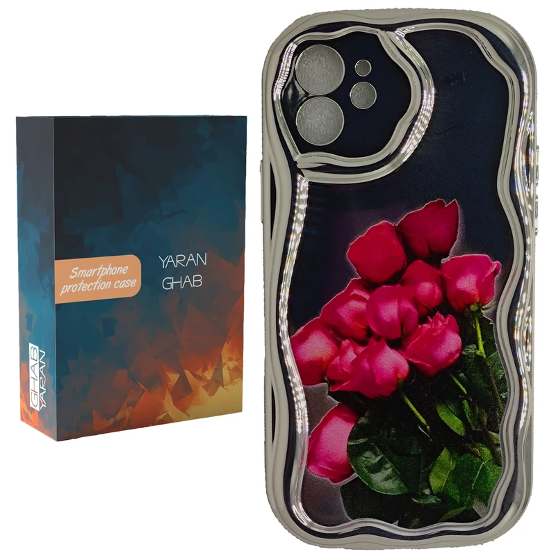 کاور یاران قاب مدل Rose مناسب برای گوشی موبایل اپل iphone12