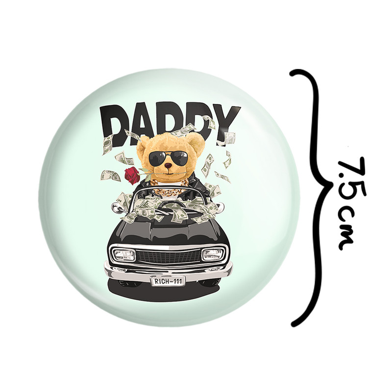 آینه جیبی خندالو طرح تدی Teddy مدل تاشو کد 26172