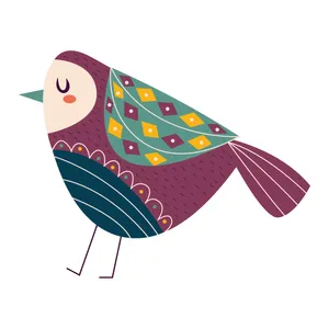 استیکر دیواری کودک مدل کبوتر کد 1364