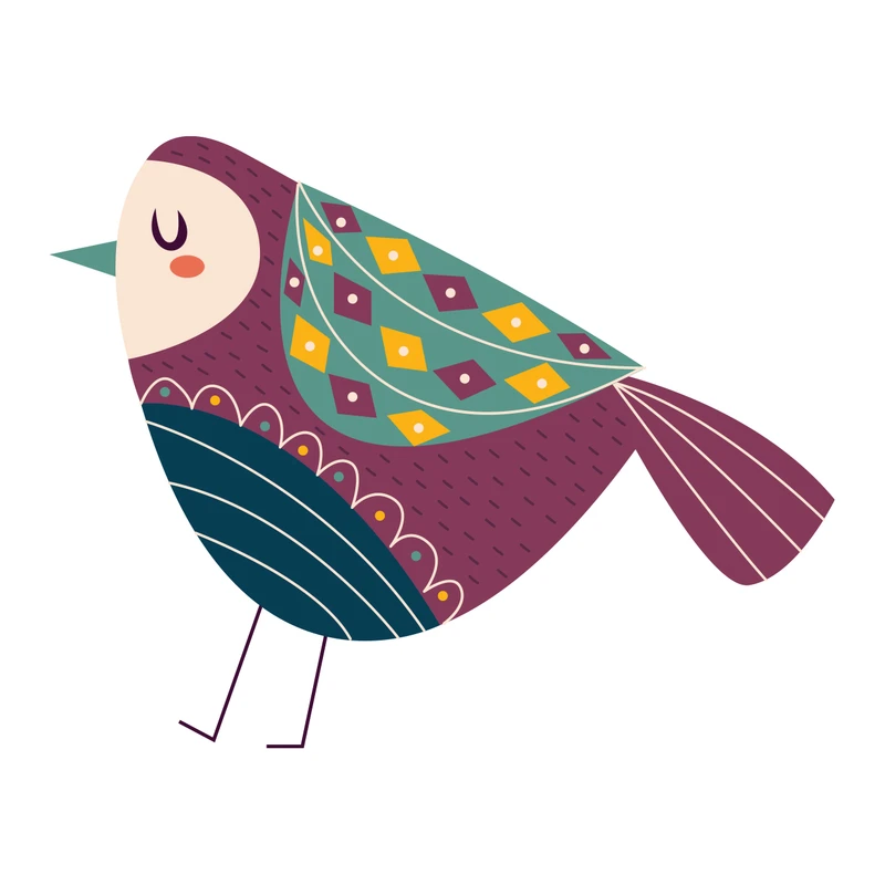 استیکر دیواری کودک مدل کبوتر کد 1364