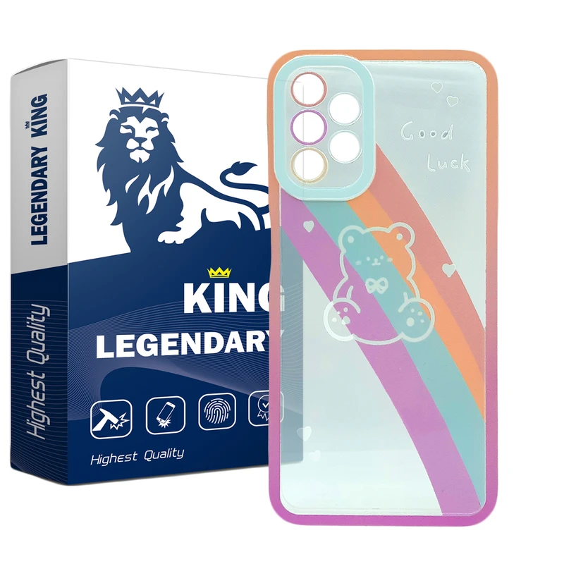  کاور لاین کینگ مدل خرس رنگی مناسب برای گوشی موبایل ساسمونگ Galaxy A13 4G / A04S