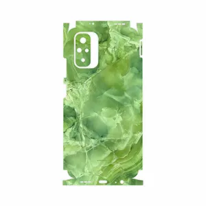 MAHOOT Green-Crystal-Marble-FullSkin Cover Sticker for Xiaomi Redmi Note 10s