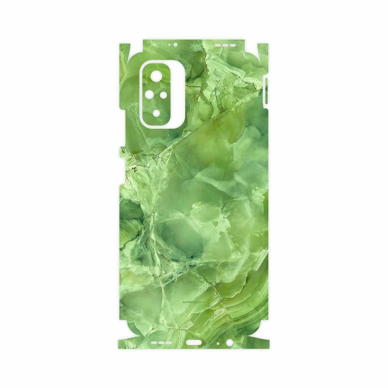 برچسب پوششی ماهوت مدل Green-Crystal-Marble-FullSkin مناسب برای گوشی موبایل شیائومی Redmi Note 10s