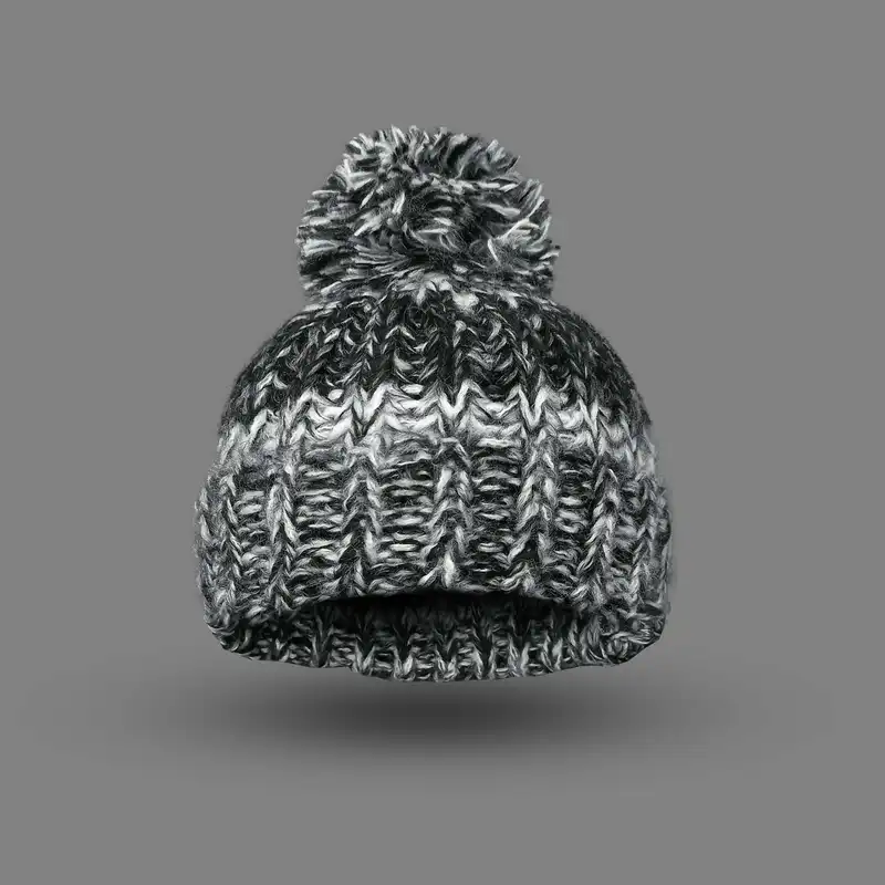 ست کلاه و شال گردن بافتنی بچگانه کولزیون مدل طیفی کد 622