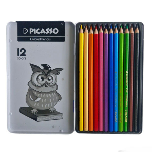 مداد رنگی 12 رنگ پیکاسو مدل gol 12_t