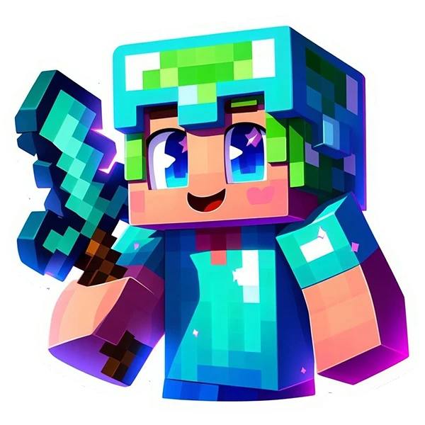 استیکر پارچه و لباس پاد آفرین طرح ماینکرافت کد 4512