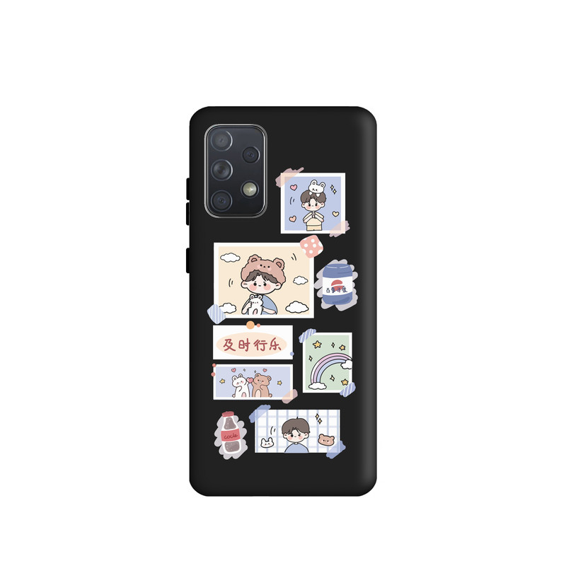 کاور طرح قاب عکس پسرکد FF223 مناسب برای گوشی موبایل سامسونگ Galaxy A72