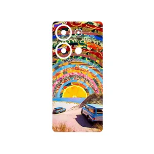 MAHOOT Collage of Orange Sky Cover Sticker for Xiaomi Poco M6 Pro 4G