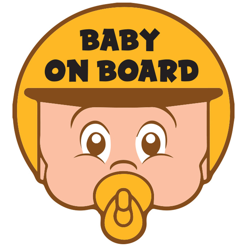 برچسب بدنه خودرو طرح Baby on Board مدل B-04