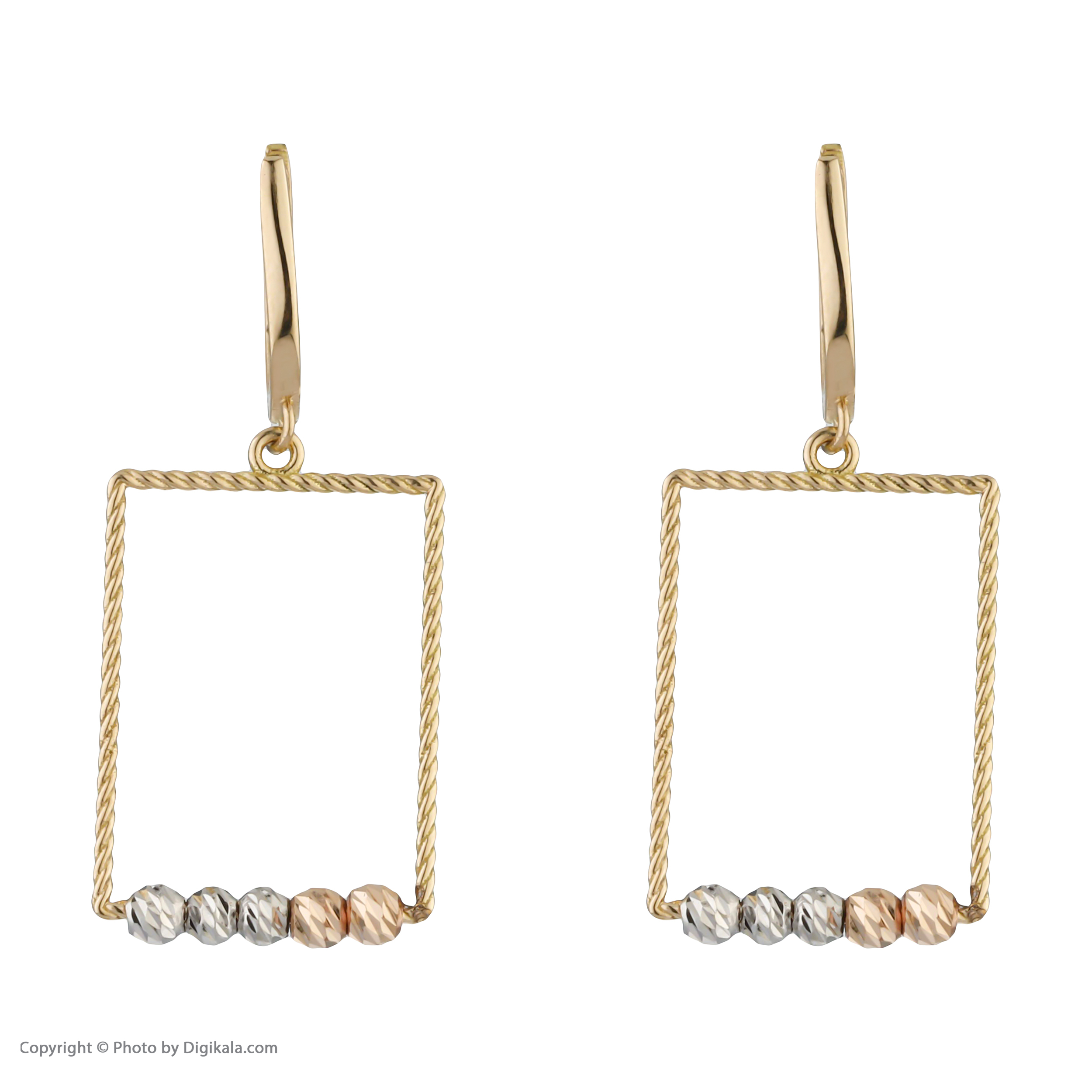 گوشواره طلا 18 عیار زنانه مایا ماهک مدل ME1150