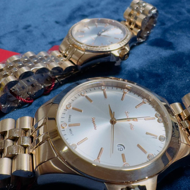 ست ساعت مچی عقربه‌ای زنانه و مردانه سوئیس آرت مدل 620005-6-09