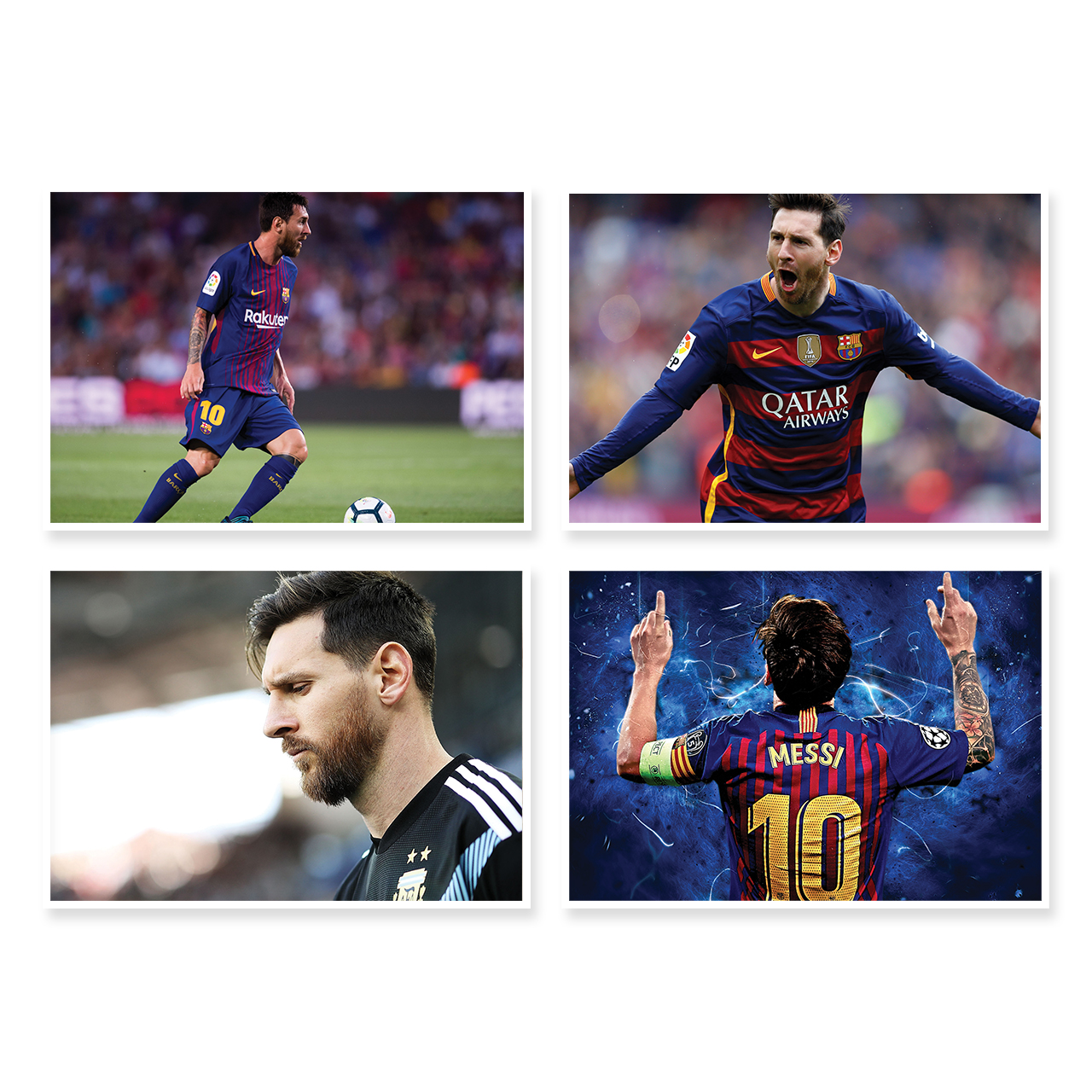 پوستر طرح Messi کد A-1736 مجموعه 4 عددی