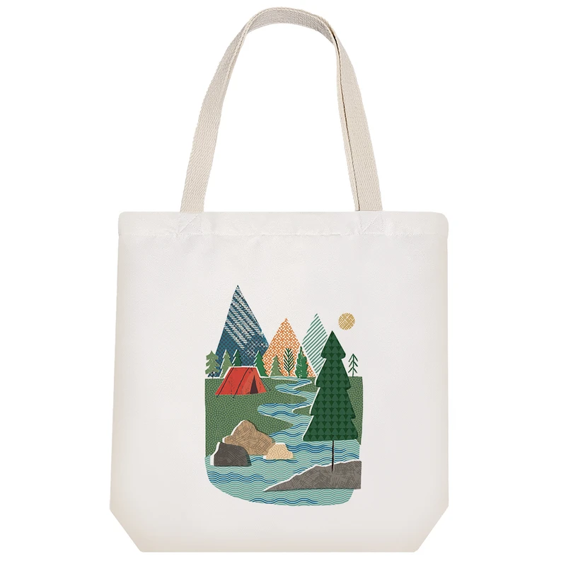 ساک خرید خندالو طرح منظره و طبیعت کد H1169