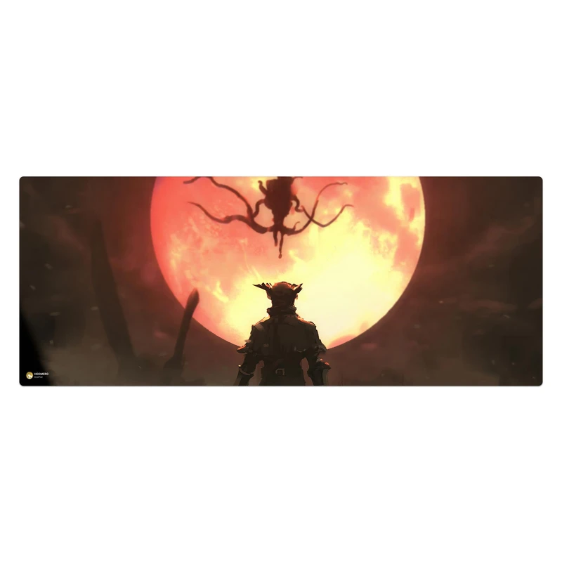 ماوس پد هومرو مدل HX072 طرح بازی Bloodborne سایز 40x100 سانتی‌متر