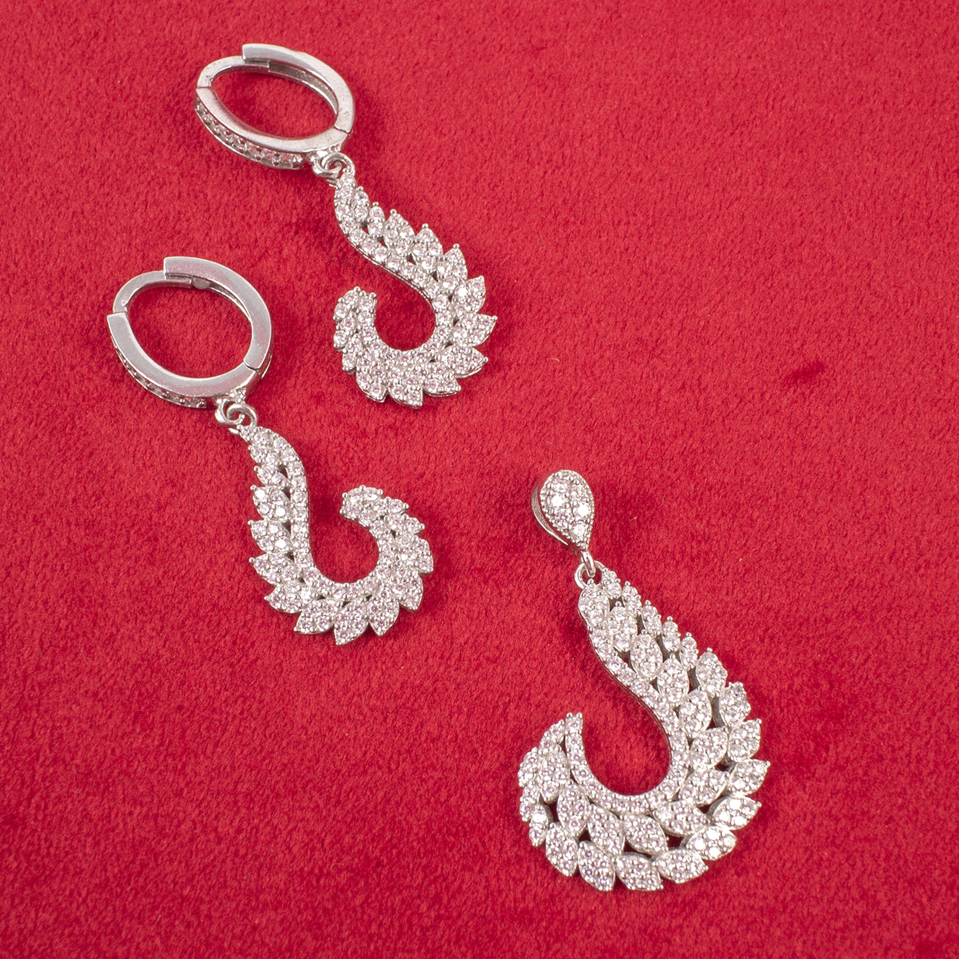 نیم ست نقره زنانه مدل AMT-N173