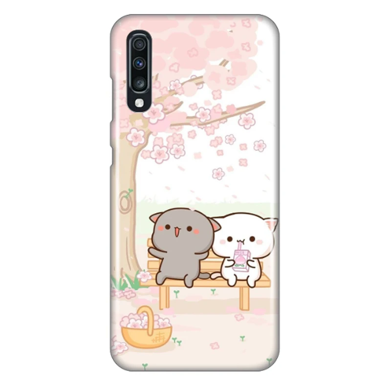 کاور طرح گربه خوشحال کد DIMO-034 مناسب برای گوشی موبایل سامسونگ Galaxy A70
