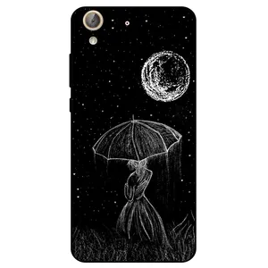 Megafone Girl and Moon 1369 Cover Suitable For Huawei Y6  Mobile Phone