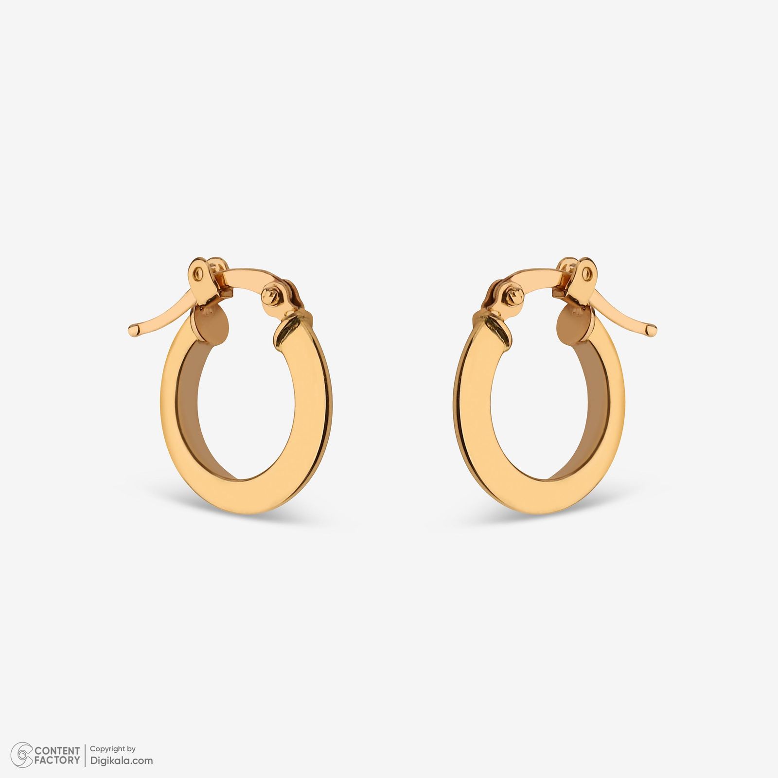 گوشواره کلیپسی طلا 18 عیار زنانه وی گالری مدل am109 -  - 7