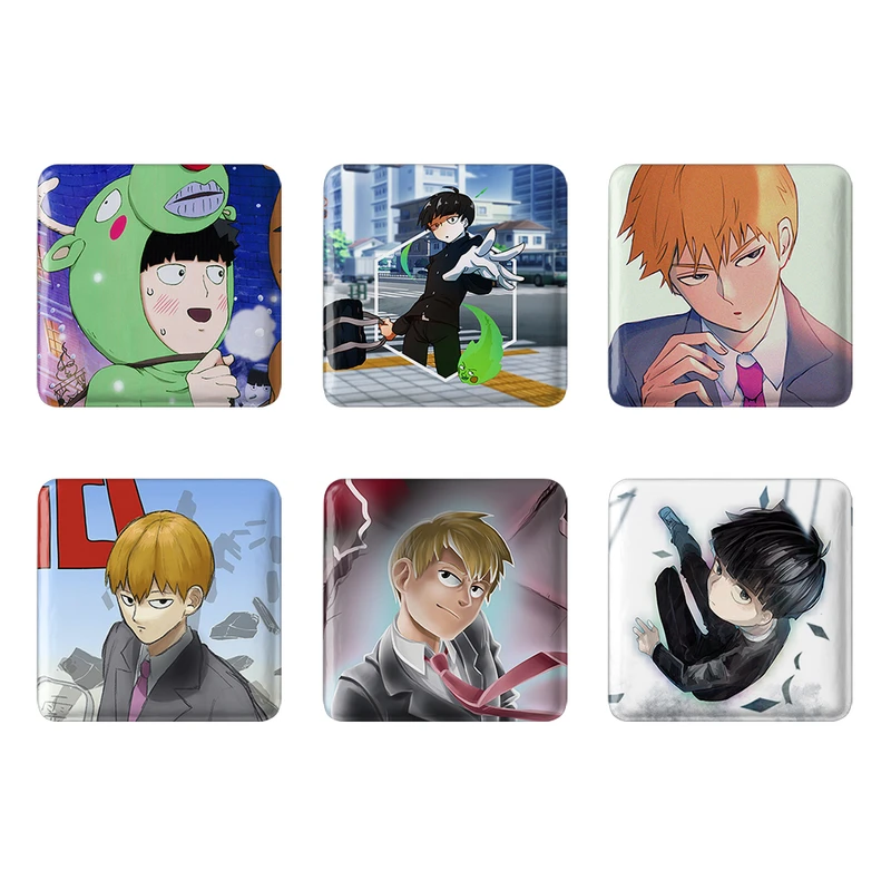 مگنت خندالو طرح انیمه موب سایکو Mob Psycho 100 کد 1543B مجموعه 6 عددی
