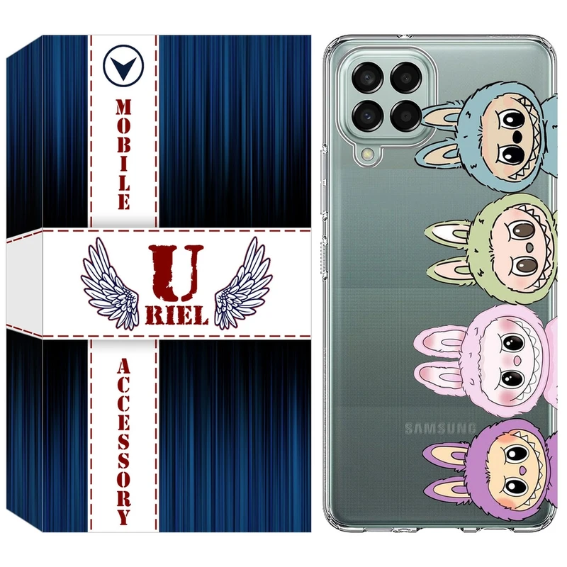 کاور یوریل مدل Clear کد 101 طرح لبوبو Labubu مناسب برای گوشی موبایل سامسونگ Galaxy A12 / A12 Nacho / M12