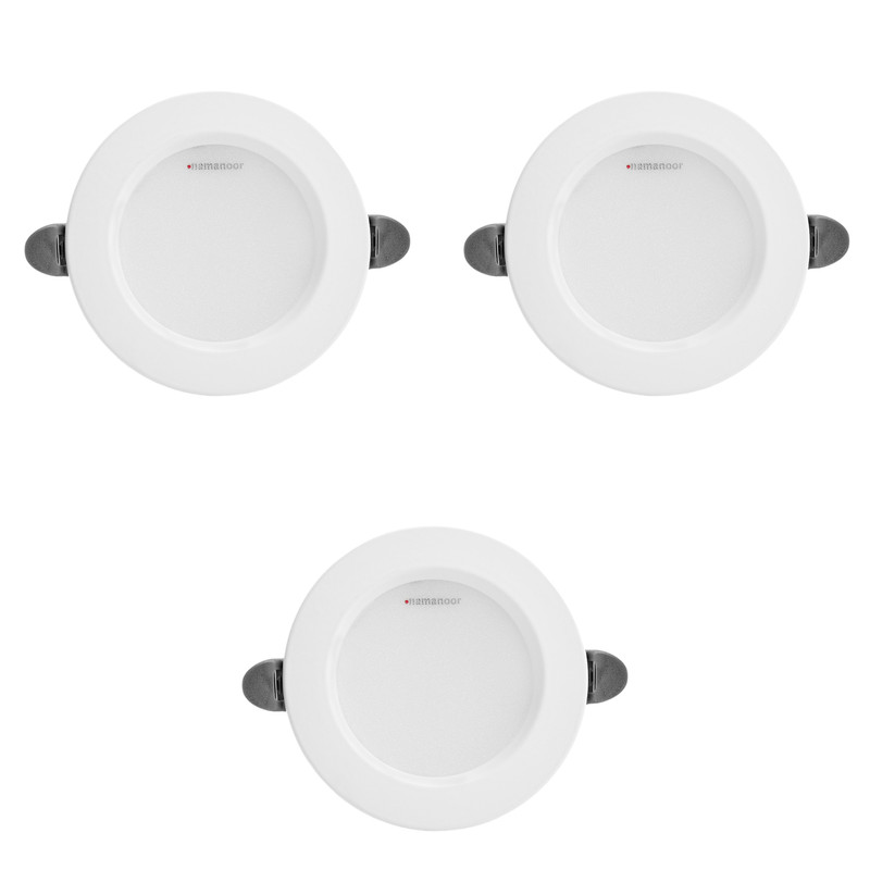 پنل سقفی ال ای دی 5 وات نمانور مدل توکار بسته 3 عددی