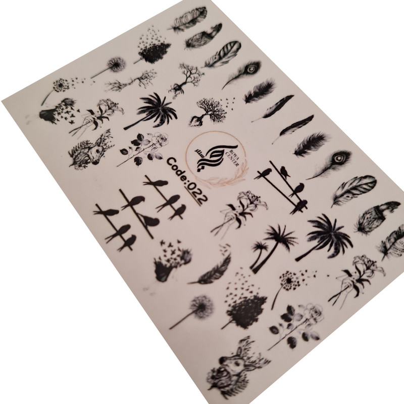 برچسب لنز ناخن مدل 022