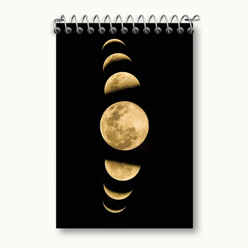 دفتر یادداشت 50 برگ خندالو مدل ماه (Moon) کد F1726
