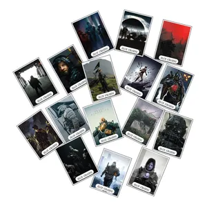 استیکر لپ تاپ مدل بازی به گل نشسته طرح death stranding مجموعه 16 عددی