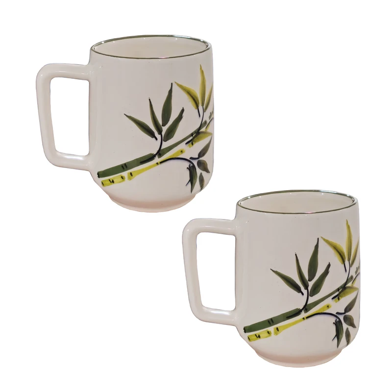 ماگ سرامیکی طرح بامبو کد pur بسته ۲ عددی