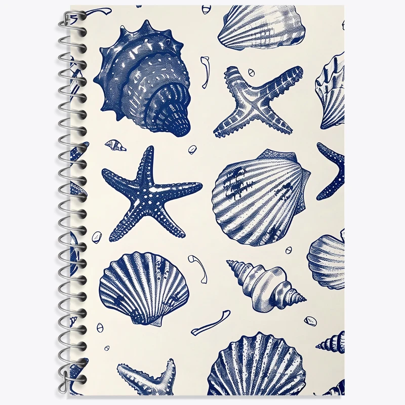 دفتر لغت 50 برگ خندالو طرح پترن دریایی کد N5318