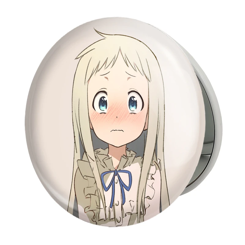 آینه جیبی خندالو طرح میکو هونما و جینتو انیمه آنوهانا مدل تاشو کد 31947