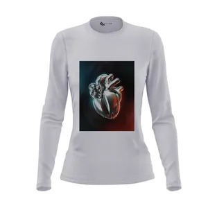 تی شرت آستین بلند زنانه مدل قلب