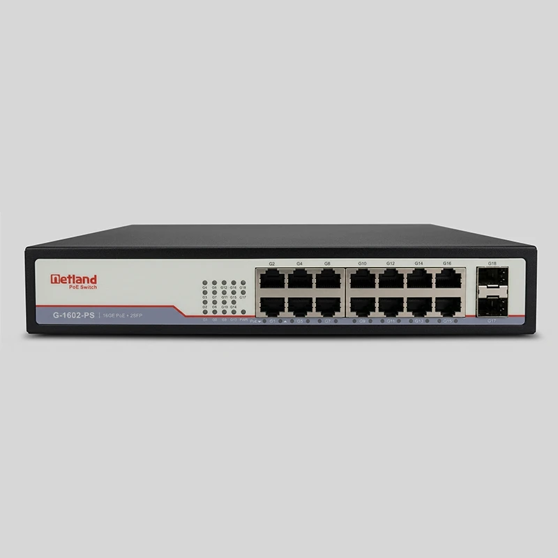  سوییچ 16 پورت POE نتلند مدل G-1602-PS