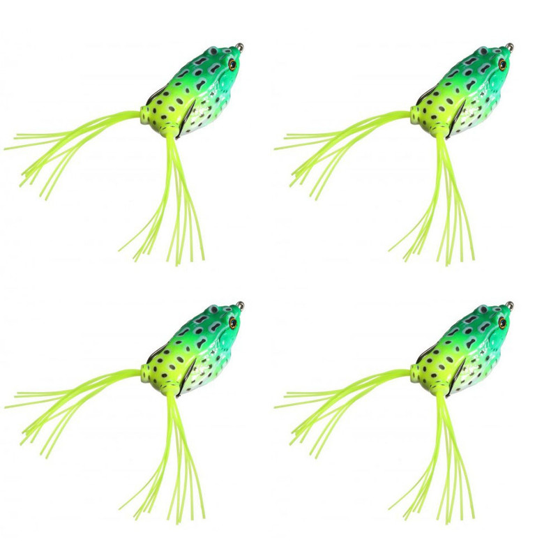 طعمه ماهیگیری مدل قورباغه بسته 4 عددی