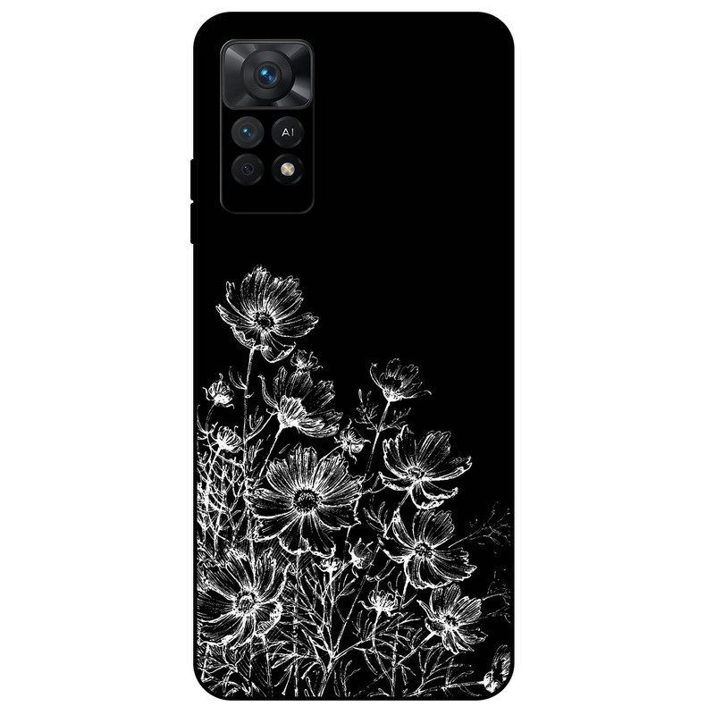 کاور مگافون طرح گل مدل 7274 مناسب برای گوشی موبایل شیائومی Redmi Note 11E Pro